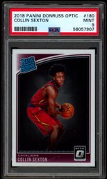 PSA 9 COLLIN SEXTON DONRUSS OPTIC ROOKIE