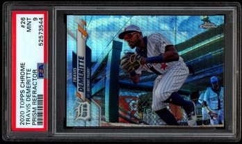 PSA 9 TRAVIS DEMERITTE REFRACTOR TOPPS CHROME