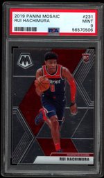 PSA 9 MOSAIC RUI HACHIMURA ROOKIE BASKETBALL CARD