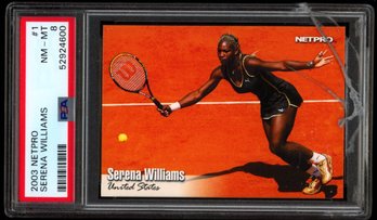 2008 PSA 8 NETPRO SERENA WILLIAMS ROOKIE