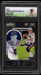 DIAMOND GRADING 9 MAC JONES ROOKIE PLAYBOOK