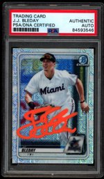 2017 PSA AUTHENTIC AUTO JJ BLEDAY BASEBALL CARD