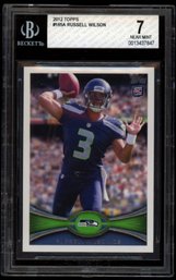 RUSSELL WILSON TOPPS ROOKIE BECKETT 7