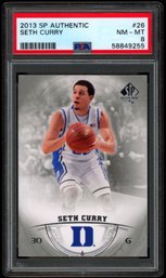 2013 PSA 8 SETH CURRY SP ROOKIE