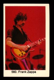 1978 SWEDISH SAMLARSAKER FRANK ZAPPA ROOKIE CARD