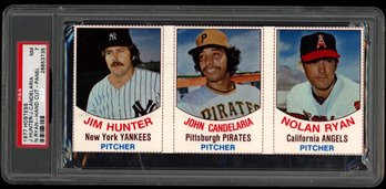 1977 HOSTESS PSA 7 RYAN HUNTER HAND CUT BASEBALL CARD