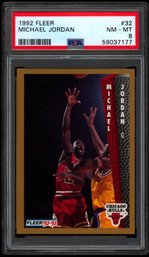 1992 FLEER #32 PSA 8 MICHAEL JORDAN