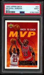 1992 UPPER DECK #67 PSA 9 MICHAEL JORDAN BASKETBALL CARD