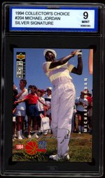 ISA 9 1994 COLLECTORS CHOICE MICHAEL JORDAN SILVER CARD