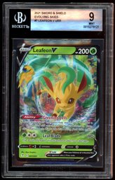 2021 SWORD & SHEILD BECKETT 9 LEAFEON EVOLVING SKIES POKEMON CARD