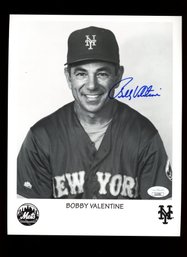 BOBBY VALENTINE AUTOGRAPHED PHOTO WITH JSA CERT