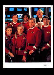 STAR TREK DUAL AUTOGRAPHED PHOTO WITH JSA CERT