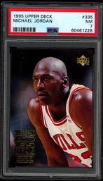 1995 UPPER DECK #335 PSA 7 MICHAEL JORDAN BACKETBALL CARD