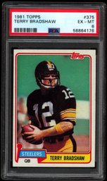 1981 PSA 8 TERRY BRADSHAW TOPPS #375