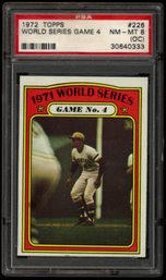 1972 TOPPS #226 WORLD SERIES PSA 8 (OC)