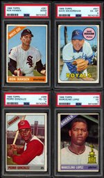 4 1960S PSA GRADED SPORTS BASEBALL CARDS