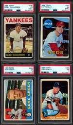 4 1960S PSA GRADED SPORTS BASEBALL CARDS