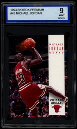 ISA GRADED 9 1993 SKYBOX #45 MICHAEL JORDAN