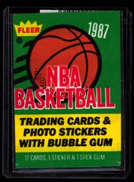 1987 FLEER BASKETBALL EMPTY WRAPPER