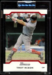 2004 BOWMAN #52 TROT NIXON ROOKIE CARD 245 BLACK