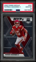 2020 MOSAIC PSA 10 PATRICK MAHOMES MVPS NFL CARD