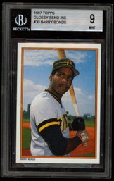 BECKETT 9 1989 TOPPS GLOSSY SEND INS BARRY BONDS BASEBALL CARD