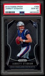 PSA 10 JARRETT STIDHAM ROOKIE PRIZM FOOTBALL CARD