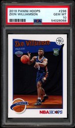 PSA 10 ZION WILLIAMSON HOOPS ROOKIE BASKETBALL CARD