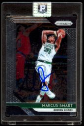 PRISTINE AUTHENTIC MARCUS SMART 2018 PRIZM AUTOGRAPHED CARD