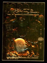 1995 Upper Deck Michael Jordan 23 Karat Gold Sculptured Card #50,000