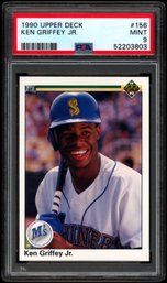 1990 UPPER DECK #156 PSA 9 KEN GRIFFEY JR BASEBALL CARD