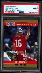 1990 PRO SET #2 PSA 9 JOE MONTANA FOOTBALL CARD