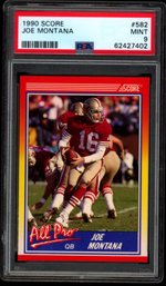 1990 SCORE #582 PSA 9 JOE MONTANA FOOTBALL CARD