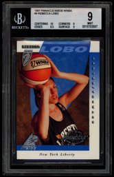 1997 PINNACLE REBECCA LOBO BECKETT 9 ROOKIE BASKETBALL CARD