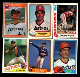 Nolan Ryan Baseball Vintage Card Lot