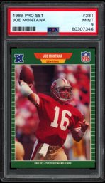 PSA 9 1989 TOPPS #381 JOE MONTANA FOOTBALL CARD