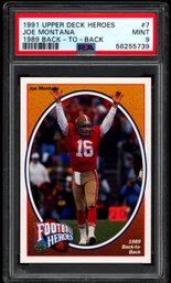 PSA 7 1991 UPPER DECK JOE MONTANA FOOTBALL CARD