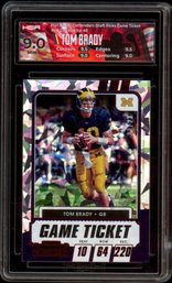 HGA 9 2021 CONTENDERS RED CRACKED ICE TOM BRADY FOOTBALL CARD