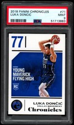 PSA 9 CHRONICLES #71 LUKA DONCIC ROOKIE BASKETBALL CARD