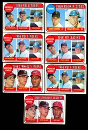 1969 TOPPS BASEBALL STARS LOT OF 7