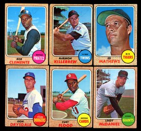 1968 TOPPS BASEBALL CARD STAR LOT