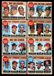 1968 TOPPS TEAM LEADER BASEBALL CARD LOT