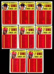 1969 TOPPS BASEBALL CARD CHECKLIST LOT