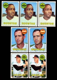 1969 TOPPS BASEBALL STARS LOT OF 7