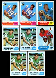 LOT OF 1968 TOPPS FOOTBALL STARS UNITAS