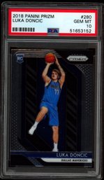 2018 PRIZM LUKA DONCIC ROOKIE PSA 10 BASKETBALL CARD