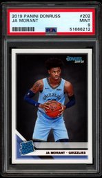 2019 NBA HOOPS JA MORANT ROOKIE BASKETBALL CARD PSA 9