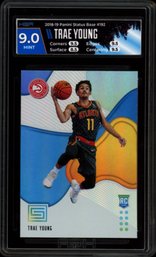 2018 STATUS TRAE YOUNG ROOKIE BASKETBALL CARD HGA 9