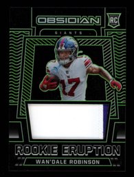 2022 OBSIDIAN /50 PATCH WANDALE ROBINSON ROOKIE FOOTBALL CARD