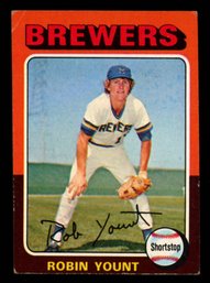 1975 TOPPS ROBIN YOUNT ROOKIE BASEBALL CARD